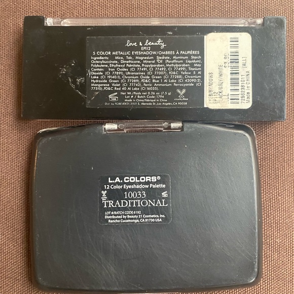 LOVE & BEAUTY LA COLORS EYESHADOW BUNDLE - Picture 4 of 4